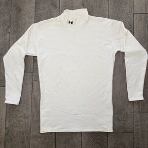 Men's Under Armour Cold Gear Long Sleeve Mock Neck Compression Shirt Size XL